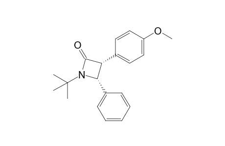 cis-1-tert-Butyl-3-(4-methoxyphenyl)-4-phenylazetidin-2-one