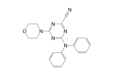 4-(4-morpholinyl)-6-(N-phenylanilino)-1,3,5-triazine-2-carbonitrile