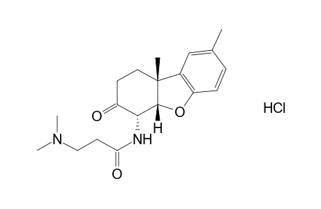 3-(DIMETHYLAMINO)-N-(8,9bbeta-DIMETHYL-1,2,3,4,4abeta,9b-HEXAHYDRO-3-OXO-4alpha-DIBENZOFURANYL)PROPIONAMIDE, MONOHYDROCHLORIDE