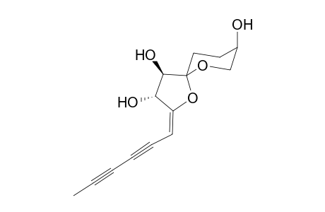 (3R,4R)-2-Hexa-2,4-diyn-(E)-ylidene-1,6-dioxa-spiro[4.5]decane-3,4,8-triol