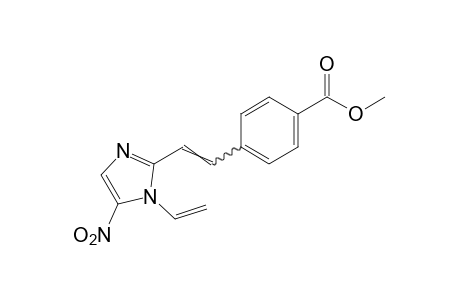 p-[2-(5-nitro-1-vinylimidazol-2-yl)vinyl]benzoic acid, methyl ester