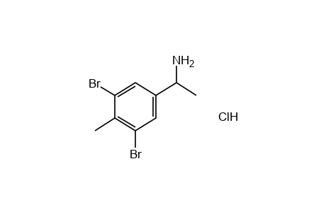 3,5-dibromo-alpha,4-dimethylbenzylamine, hydrochloride