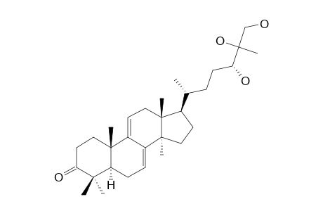 GANODERMANON-TRIOL;24(S),25,26-TRIHYDROXY-5-ALPHA-LANOSTA-7,9(11)-DIEN-3-ONE