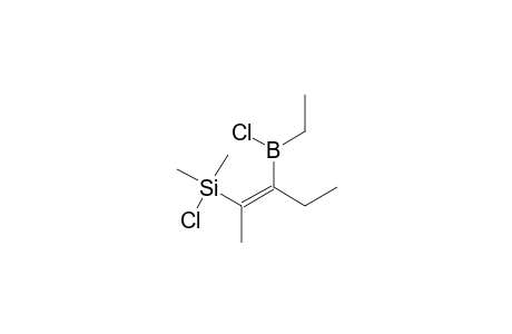 2-Pentene, 3-(chloroethylboryl)-2-(chlorodimethylsilyl)-, (E)-