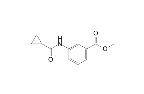 m-(cyclopropanecarboxamido)benzoic acid, methyl ester