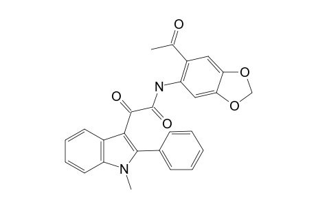 1H-Indole-3-acetamide, N-(6-acetyl-1,3-benzodioxol-5-yl)-1-methyl-.alpha.-oxo-2-phenyl-