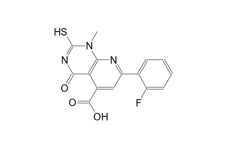 pyrido[2,3-d]pyrimidine-5-carboxylic acid, 7-(2-fluorophenyl)-1,4-dihydro-2-mercapto-1-methyl-4-oxo-