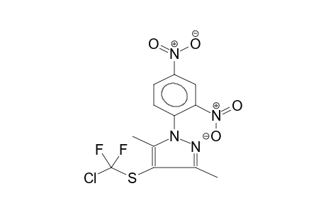 1-(2,4-DINITROPHENYL)-3,5-DIMETHYL-4-DIFLUOROCHLOROMETHYLTHIOPYRAZOLE