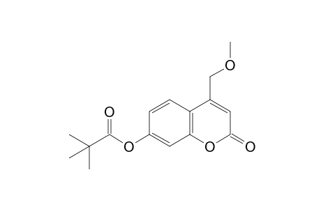 7-hydroxy-4-(methoxymethyl)coumarin, pivalate