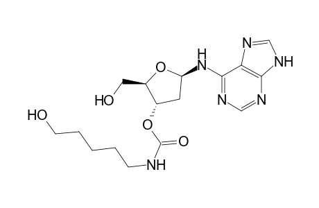 3-[N-(Hydroxypentyl)carbamoyl]-1-(2-deoxy-.beta.,D-ribofuranosyl)adenine