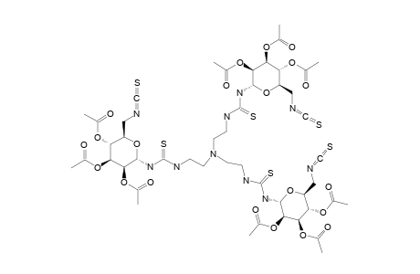 TRIS-[2-[3'-(2'',3'',4''-TRI-O-ACETYL-6''-DEOXY-6''-ISOTHIOCYANATO-ALPHA-D-MANNOPYRANOSYL)-THIOUREIDO]-ETHYL]-AMINE