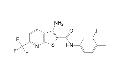 3-Amino-N-(3-iodo-4-methyl-phenyl)-4-methyl-6-(trifluoromethyl)thieno[2,3-b]pyridine-2-carboxamide