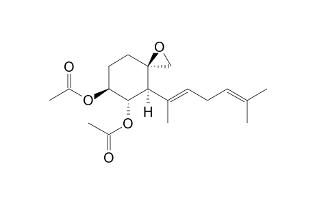 (3R,4S,5S,6S)-4-{(1E)-1,5-Dimethylhexa-1,4-dien-1-yl}-5,6-diacetoxy-1-oxaspiro[2.5]octane