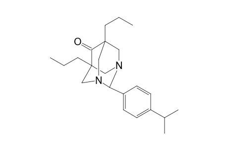 Tricyclo[3.3.1.(13,7)]decan-6-one, 2-(4-isopropylphenyl)-5,7-dipropyl-1,3-diaza-