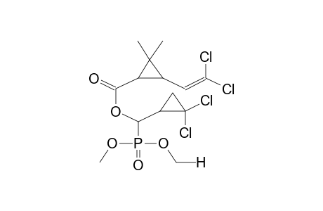 O,O-DIMETHYL[1-(2-(2',2'-DICHLOROVINYL)-3,3-DIMETHYLCYCLOPROPYLCARBOXY)-1-(2,2-DICHLOROCYCLOPROPYL)METHYL]PHOSPHONATE