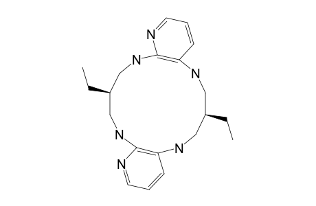 SYN-7,16-DIETHYL-5,6,7,8,9,14,15,16,17,18-DECAHYDRO-(Z)-DIPYRIDO-[B.I]-[1.4.8.11]-TETRAAZACYClOTETRADECINE