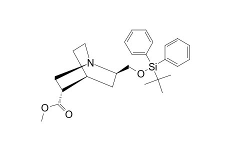 (1S,2R,4S,5R)-2-(TERT.-BUTYLDIPHENYLSILYLOXY)-1-AZABICYCLO-[2.2.2]-OCTANE-5-CARBOXYLIC-ACID-METHYLESTER