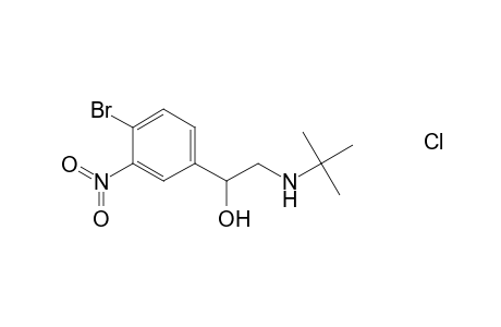 1-(4'-Bromo-3'-nitrophenyl)-2-t-butylaminoethanol hydrochloride