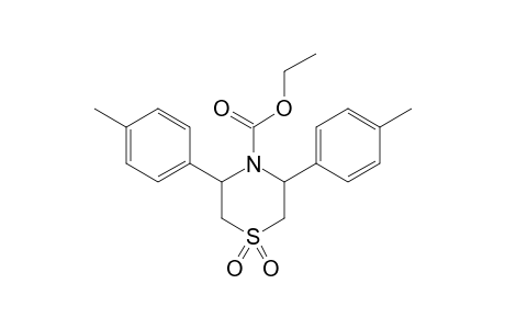 3,5-DI-(4-METHYLPHENYL)-TETRHYDRO-N-ETHOXYCARBONYL-1,4-THIAZINE-1,1-DIOXIDE