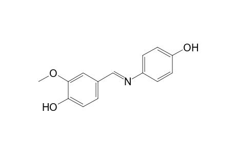 Phenol, 4-[[(4-hydroxyphenyl)imino]methyl]-2-methoxy-