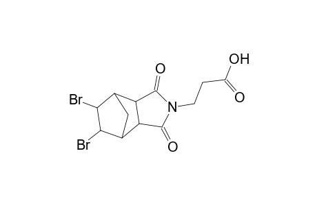 3-(5,6-dibromo-1,3-dioxohexahydro-1H-4,7-methanoisoindol-2(3H)-yl)propanoic acid