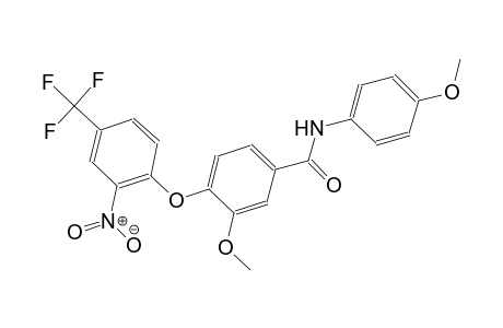 benzamide, 3-methoxy-N-(4-methoxyphenyl)-4-[2-nitro-4-(trifluoromethyl)phenoxy]-