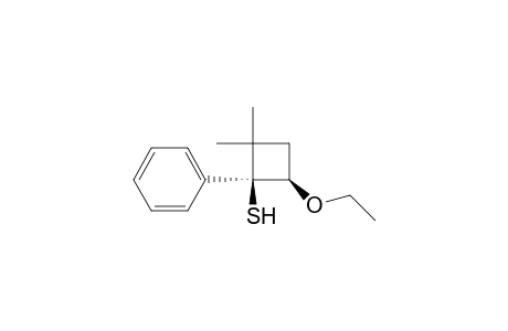 Cyclobutanethiol, 4-ethoxy-2,2-dimethyl-1-phenyl-, cis-