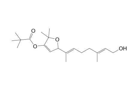 5-[(E,E)-7-Hydroxy-1,5-dimethylhepta-1,5-dienyl]-2,2-dimethyl-3-pivaloyloxy-2,5-dihydrofuran