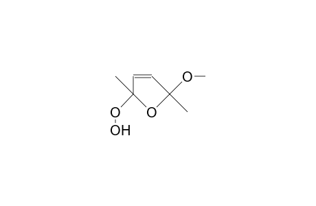 trans(?)-2,5-Dimethyl-5-methoxy-2,5-dihydro-furan-2-hydroperoxide