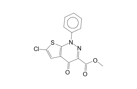 Thieno[2,3-c]pyridazin-7-one-6-carboxylic acid, 2-chloro-4-phenyl-, methyl ester