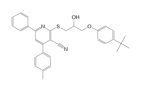 3-pyridinecarbonitrile, 2-[[3-[4-(1,1-dimethylethyl)phenoxy]-2-hydroxypropyl]thio]-4-(4-methylphenyl)-6-phenyl-