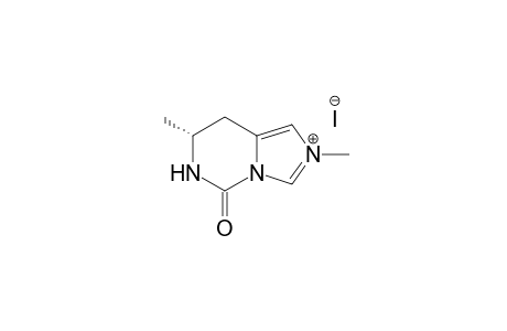 (R)-(-)-2,7-Dimethyl-5-oxo-5,6,7.8.-tetrahydroimidazo[1,5-c]-pyrimidin-2-ium iodide