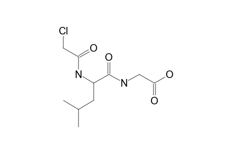 N-[N-(chloroacetyl)-D,L-leucyl]glycine