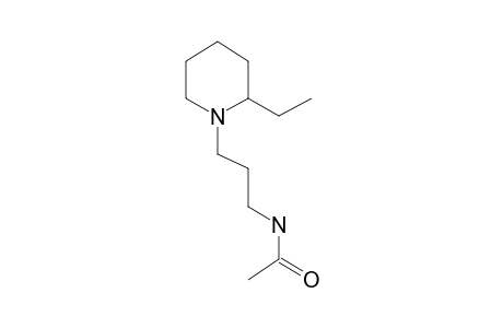 N-(3-Acetylaminopropyl)-2-ethylpiperidine