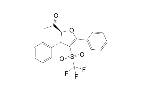 2-Acetyl-3,5-diphenyl-4-trifluoromethylsulfonyl-trans-2,3-dihydrofuran