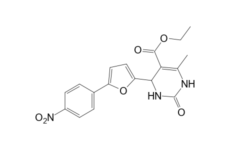 6-methyl-4-[5-(p-nitrophenyl)-2-furyl]-2-oxo-1,2,3,4-tetrahydro-5-pyrimidinecarboxylic acid, ethyl ester