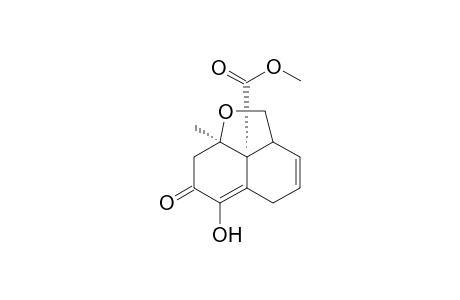 (8a,8b-cis) 8b-methoxycarbonyl-6-hydroxy-8a-methyl-2a,5,7,8,8a,8b-hexahydro-2H-naphtho[1,8-bc]furan-7-one