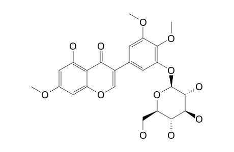 VAVAIN-3'-O-BETA-D-GLUCOPYRANOSIDE;PENTANDRIN-GLUCOSIDE