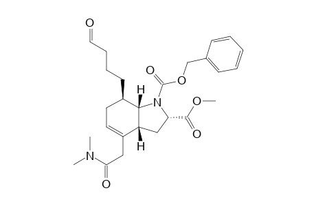 (2S,3aR,4S,7R,7aS)-4-((Dimethylcarbamoyl)methyl)-7-(4-oxobutyl)-2,3,3a,6,7,7a-hexahydroindole-1,2-dicarboxylic acid 1-Benzyl ester 2-Methyl ester