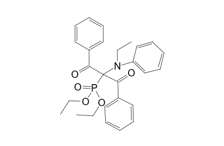 Diethyl 2-(ethyl(phenyl)amino)-1,3-dioxo-1,3-diphenylpropan-2-ylphosphonate