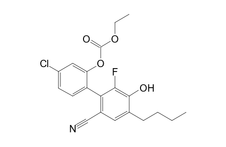 4'-Butyl-5-chloro-6'-cyano-2'-fluoro-3'-hydroxybiphenyl-2-yl ethyl carbonate