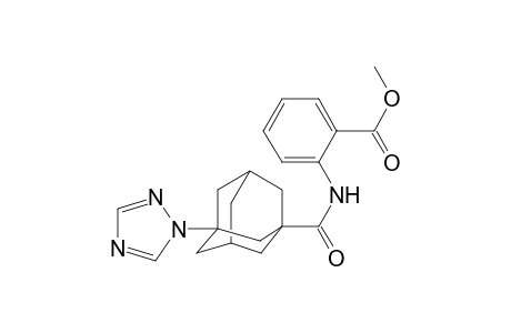 Benzoic acid, 2-[(3-[1,2,4]triazol-1-yladamantane-1-carbonyl)amino]-, methyl ester