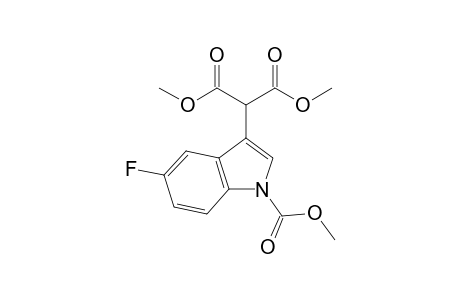 DIMETHYL-2-(1-CARBOMETHOXY-5-FLUORO-1H-INDOL-3-YL)-MALONATE