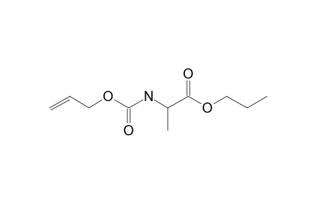 L-Alanine, N-allyloxycarbonyl-, propyl ester