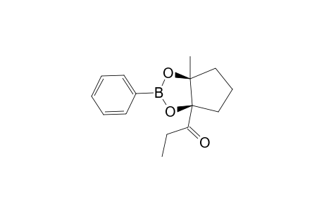 1-((3aR,6aS)-6a-Methyl-2-phenyl-tetrahydro-cyclopenta[1,3,2]dioxaborol-3a-yl)-propan-1-one