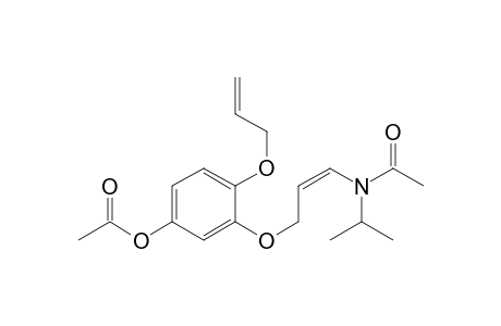 1-(2-propenoxy)-2-(3-(N-acetyl-N-isopropyl-amino)-2-propenoxy)-4-acetoxy-benzene