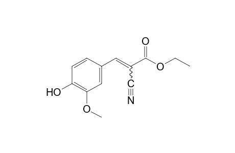 alpha-cyano-4-hydroxy-3-methoxycinnamic acid, ethyl ester