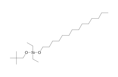 Silane, diethylneopentyloxytetradecyloxy-