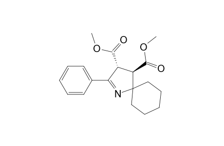 1-Azaspiro[4.5]dec-1-ene-3,4-dicarboxylic acid, 2-phenyl-, dimethyl ester, trans-