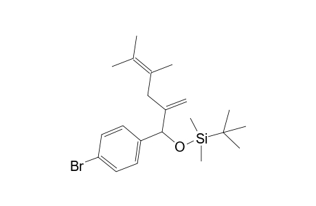 (1-(4-Bromophenyl)-4,5-dimethyl-2-methylenehex-4-enyloxy)(tert-butyl)dimethylsilane